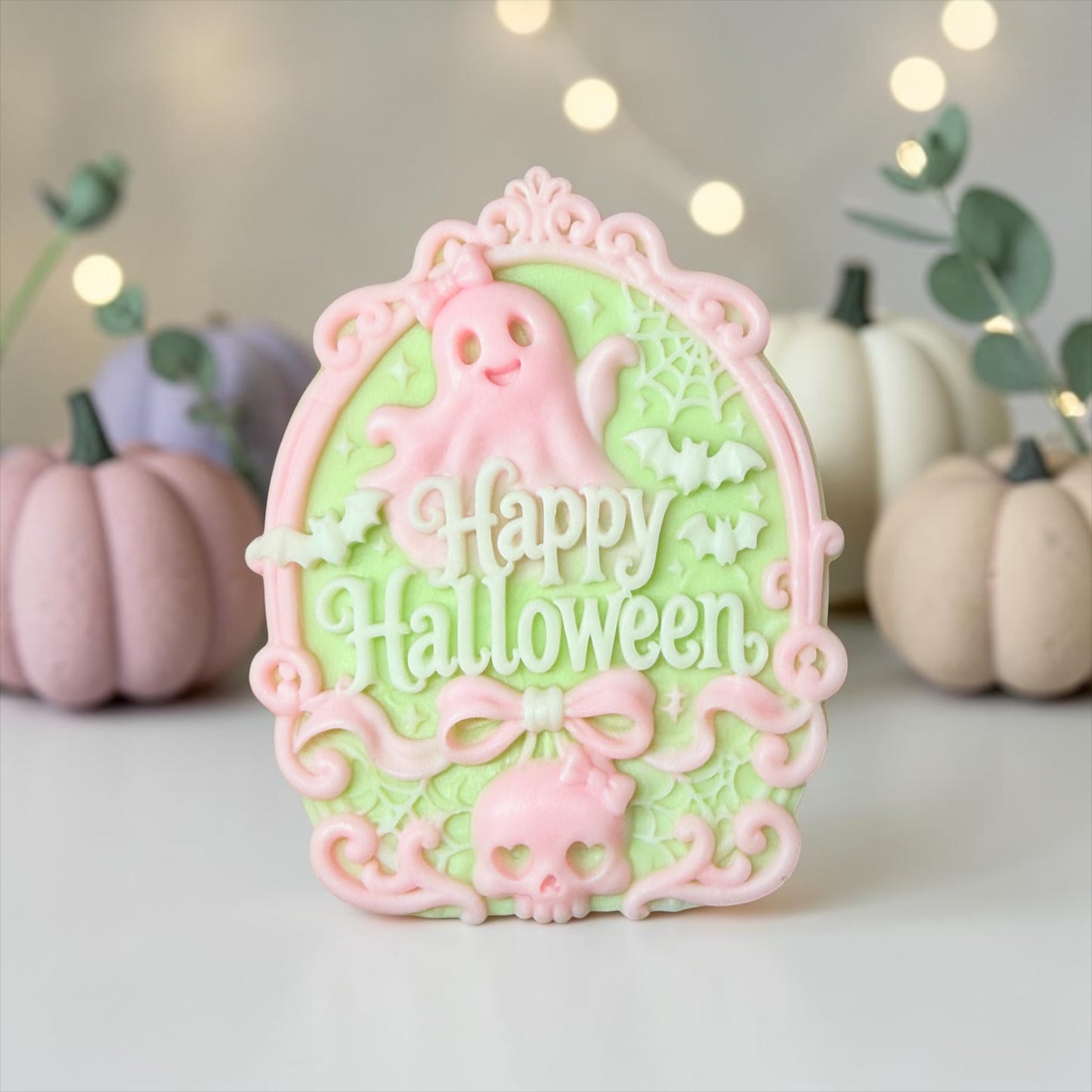 Ghost Happy Halloween- Whipped Pistachio Creme