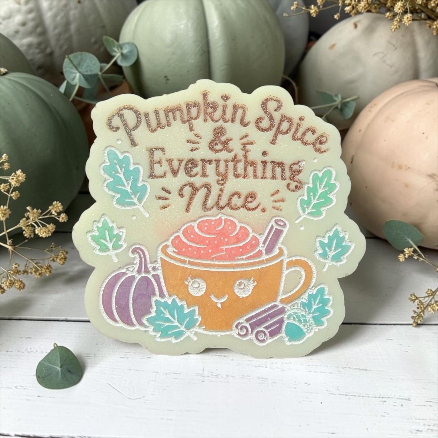 Frosted Sugared Blooms - Pumpkin Spice