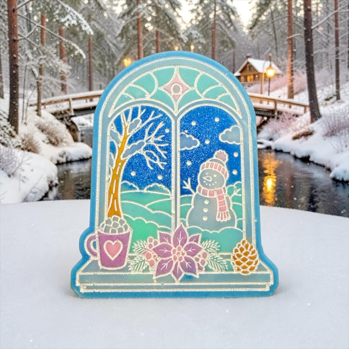 Gingerbread House - Winter Window