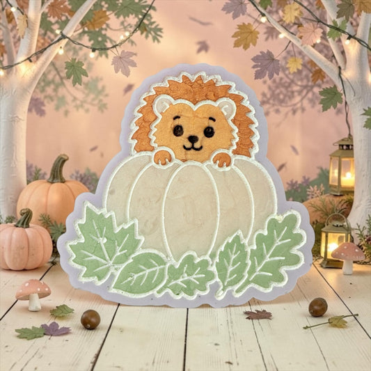 Pumpkin Pecan Waffles - Hedgehog
