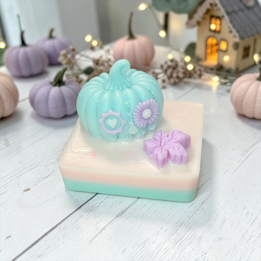 Skeleton Pumpkin Slab - Cauldron