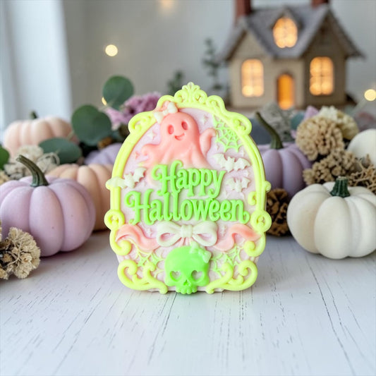 Ghost Happy Halloween- Candy Apple