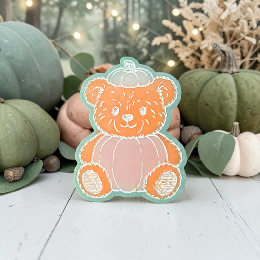 Caramel Pumpkin Pie - Pumpkin Bear