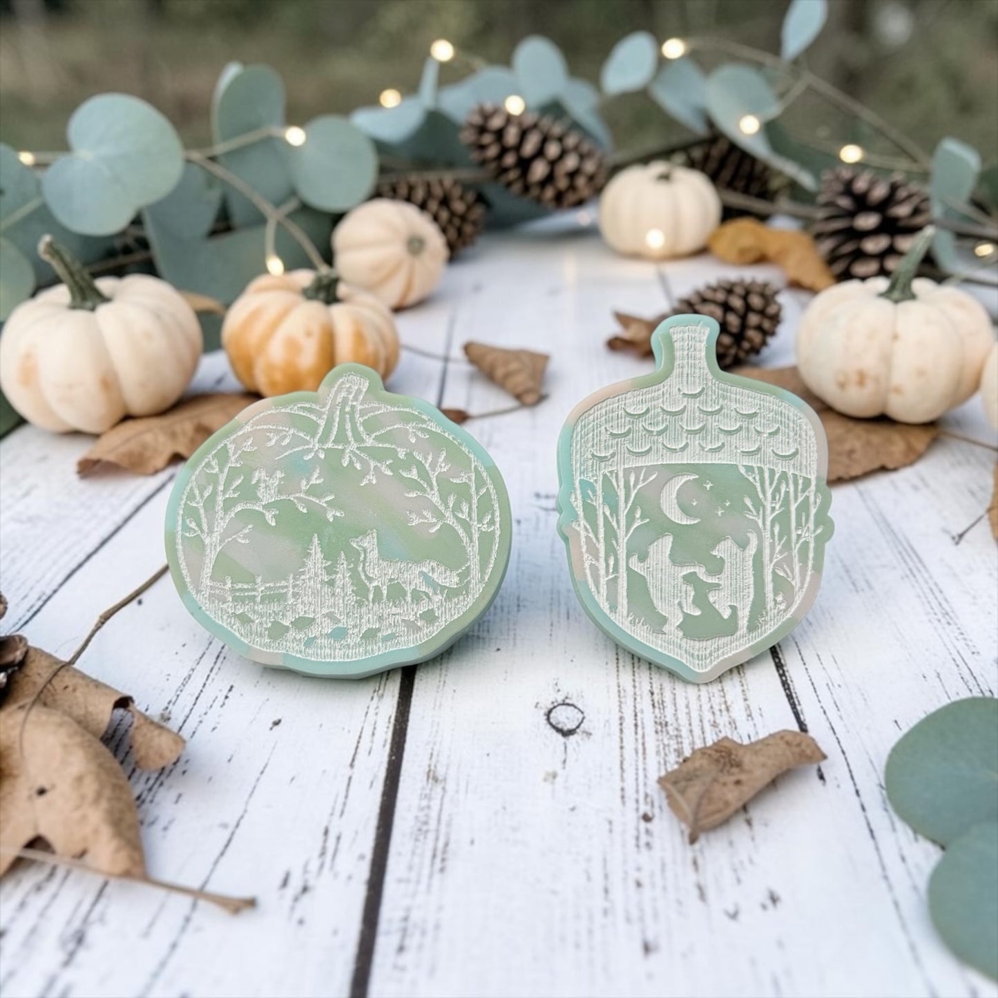 Enchanted Apple Forest - Pumpkin & Acorn Duo