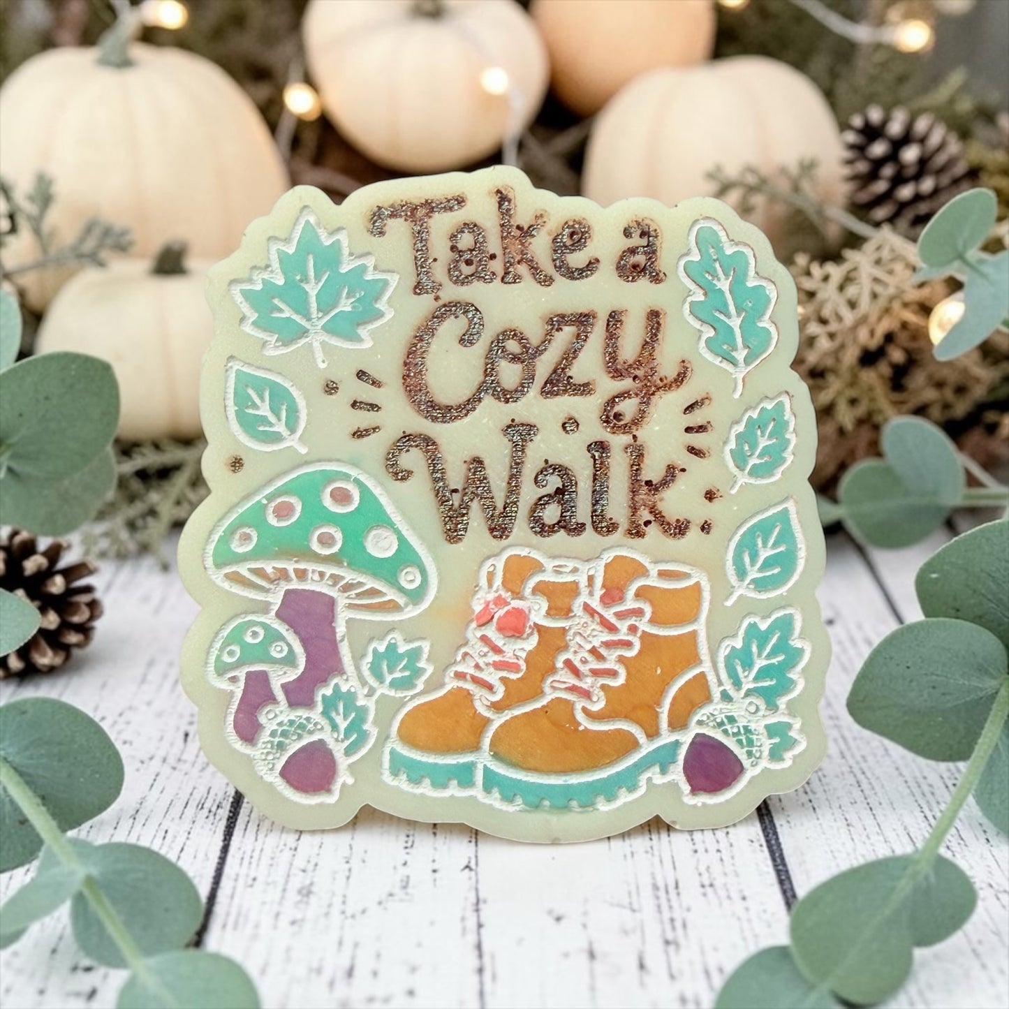 Frosted Sugared Blooms - Cozy Walk
