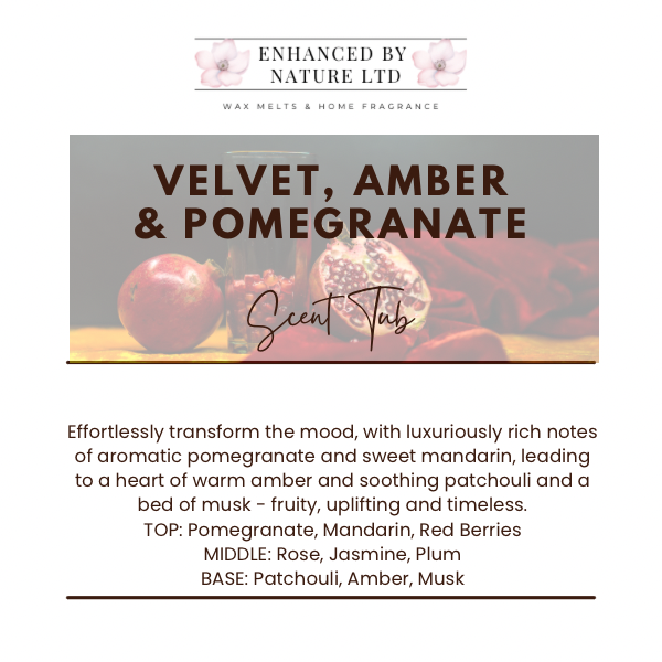 Velvet Amber & Pomegranate Scent Tub