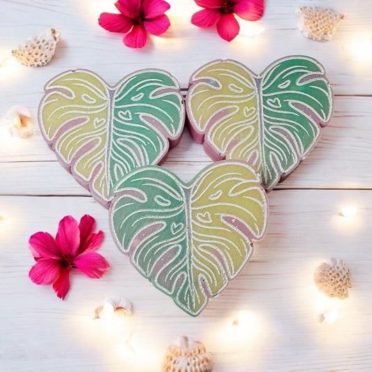 Monstera Leaf Trio - Fruit Salad