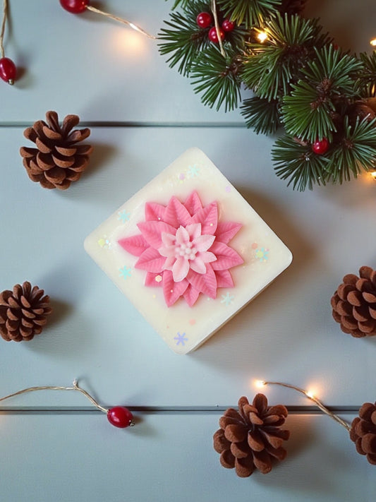 Poinsettia Slab - Snowflake Cookie & Winter Cherry Jam