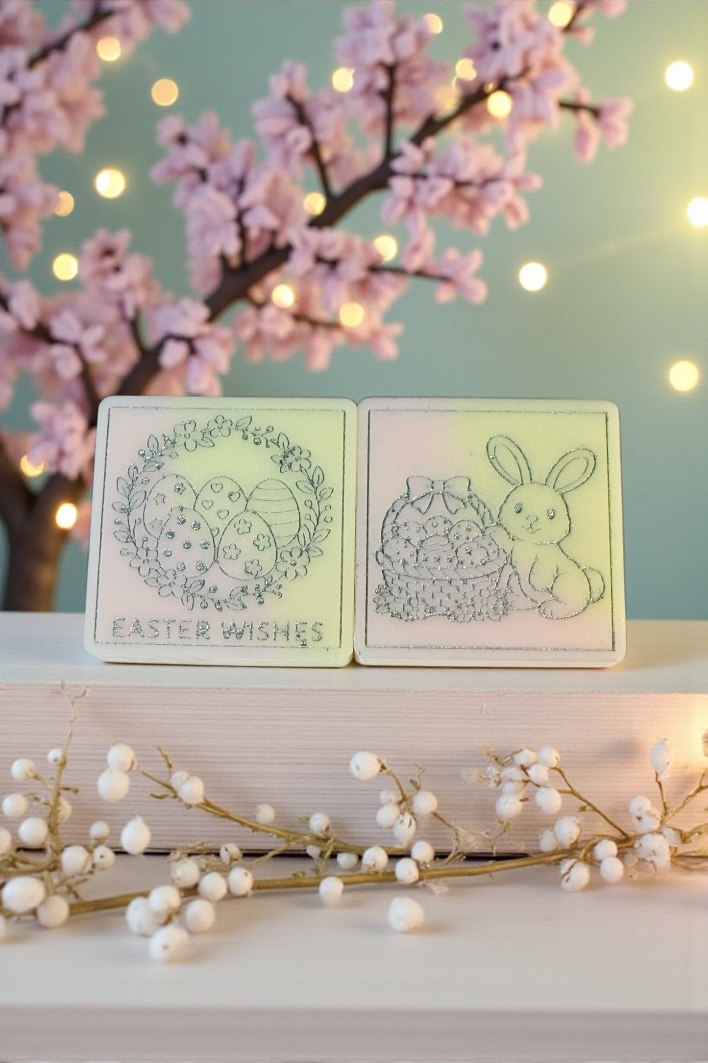 Easter Square Duo - Cherry Blossom & Rose Water - Enhanced by Nature LTD