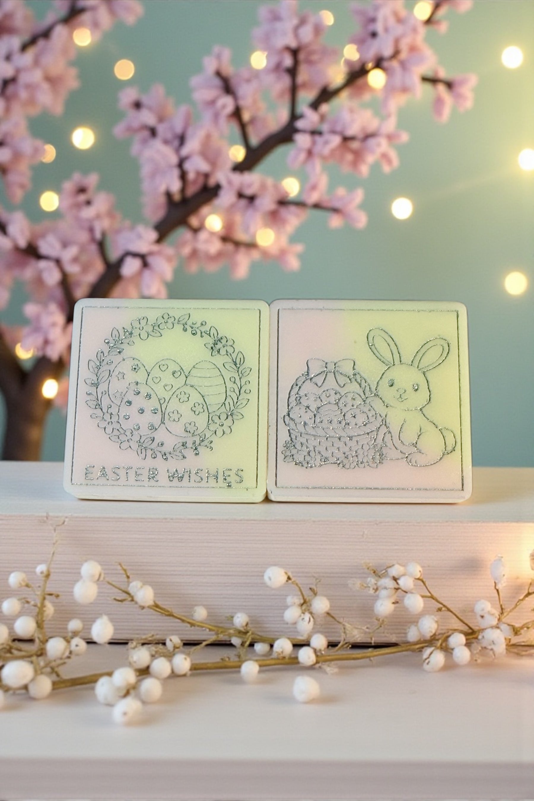Easter Square Duo - Cherry Blossom & Rose Water - Enhanced by Nature LTD