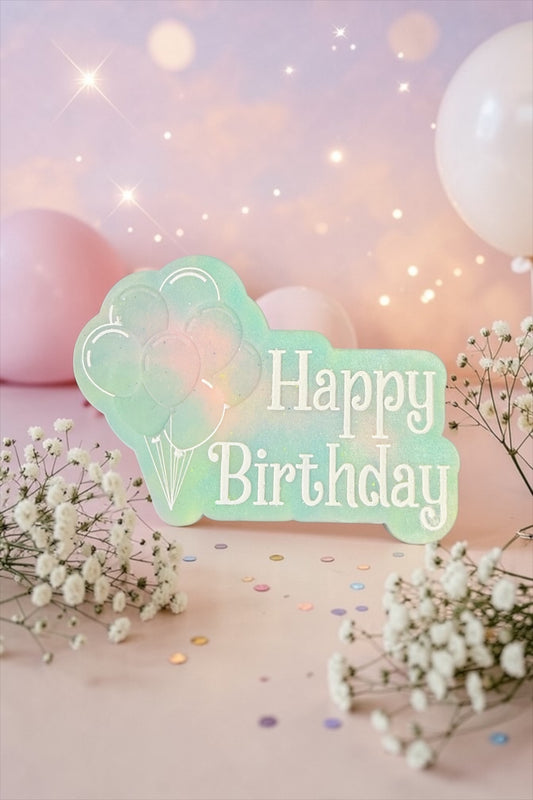 Happy Birthday Balloons - Birthday Cake