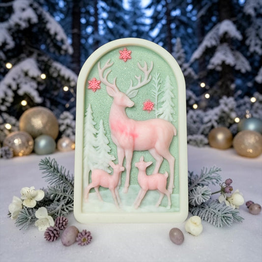 Frosted Cherry & Snow Blossom - Stag Scene