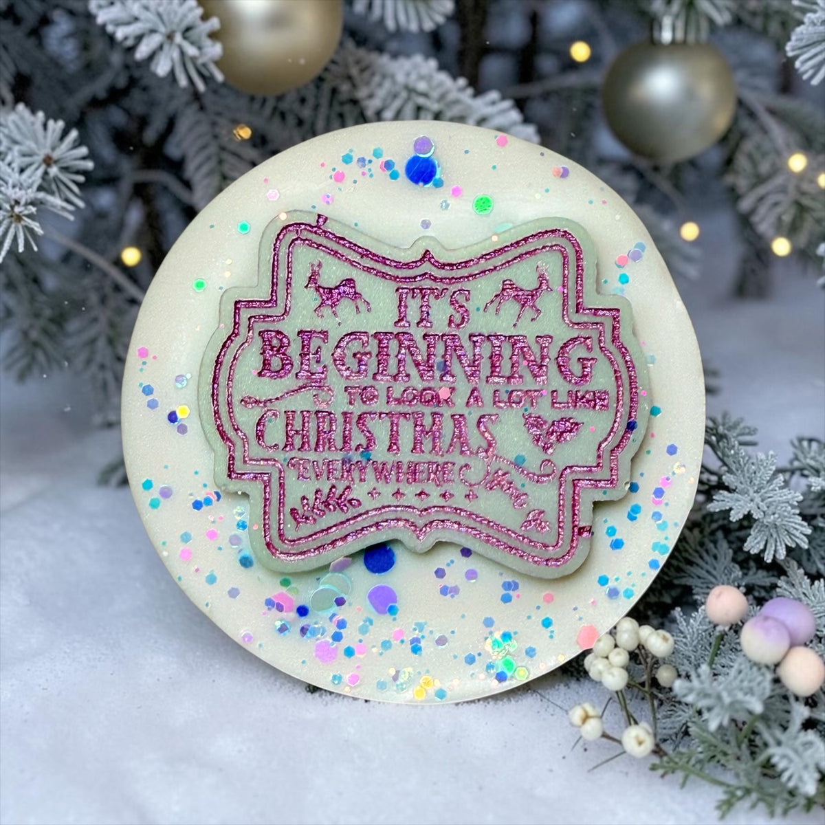 Frosted Cherry & Snow Blossom - Christmas Chunks