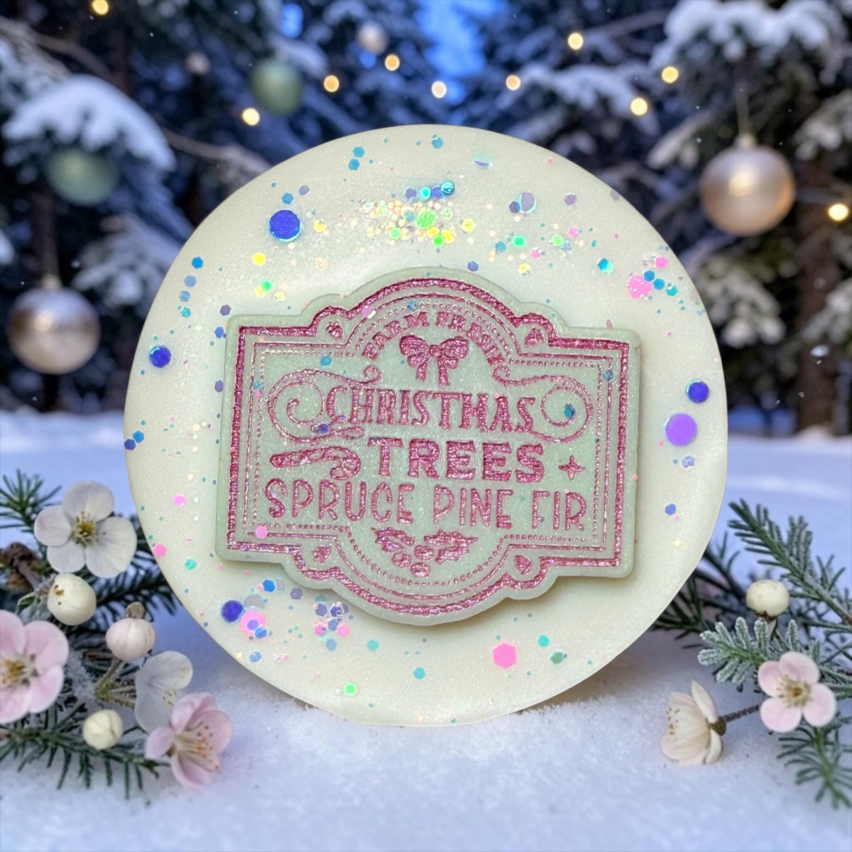 Frosted Cherry & Snow Blossom - Christmas Chunks