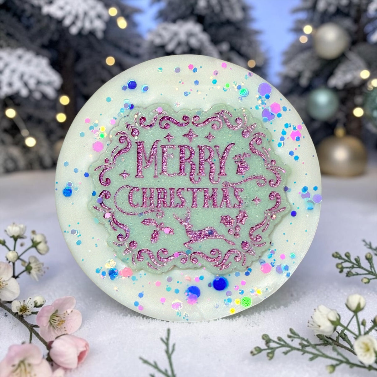 Frosted Cherry & Snow Blossom - Christmas Chunks