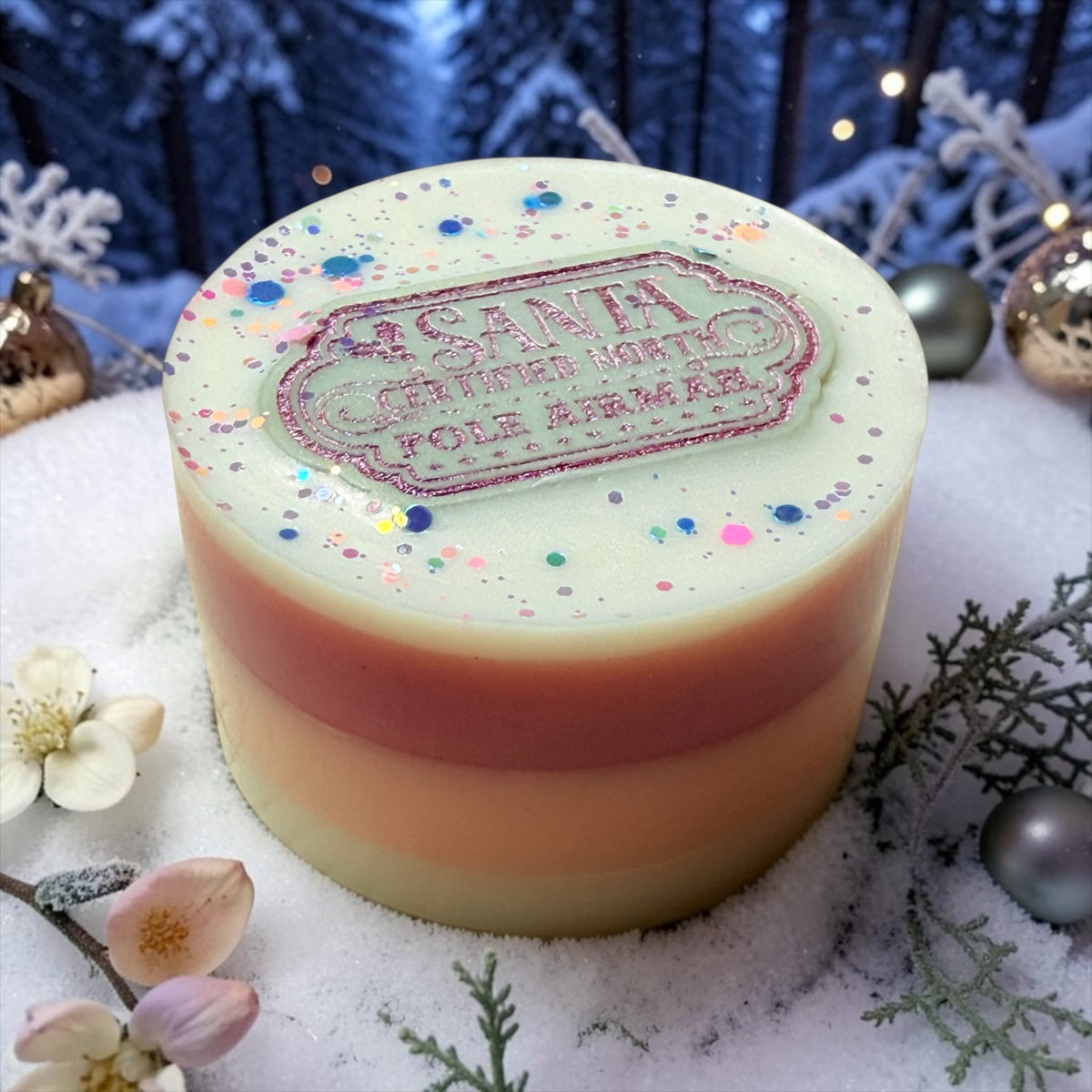 Frosted Cherry & Snow Blossom - Christmas Chunks
