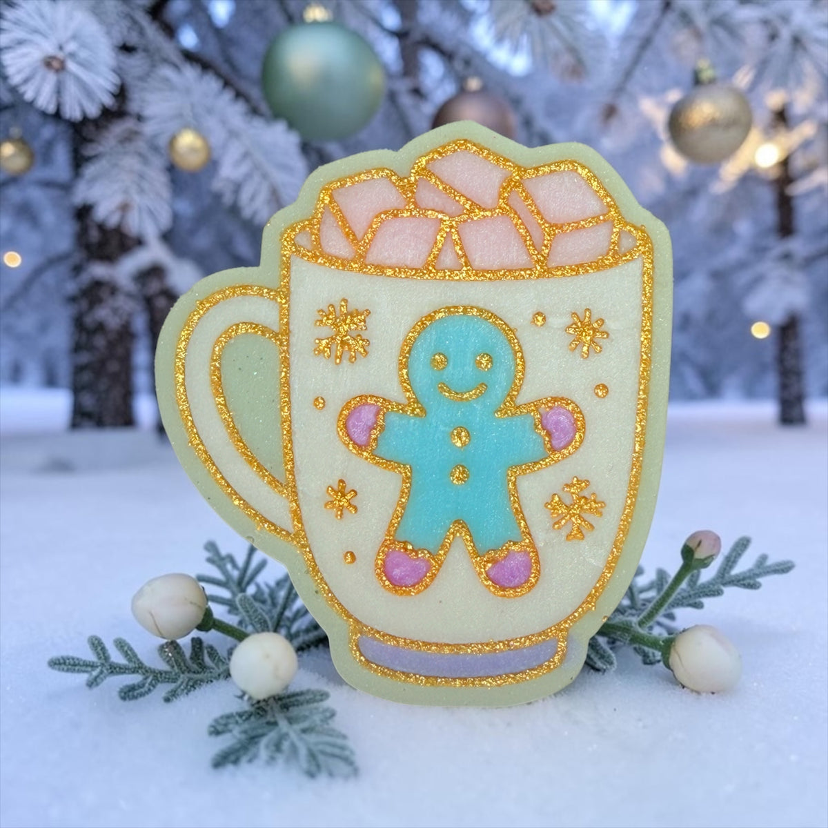 Winter Cherry & Ginger Frosting - Christmas Cup