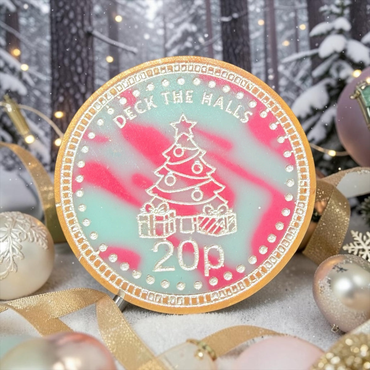 Warm Cashmere & Almond Milk - Christmas Coin Duo