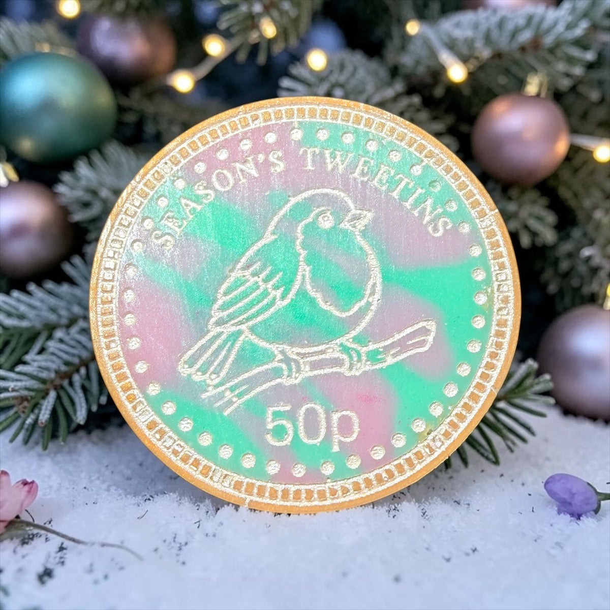 Warm Cashmere & Almond Milk - Christmas Coin Duo