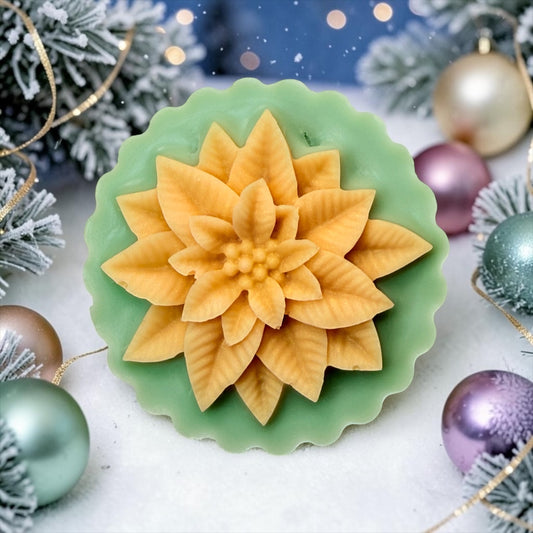 Gingerbread House - Poinsettia Slab